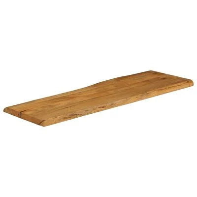 Blat masă cu margini naturale, 120x36x2,5 cm, lemn masiv mango