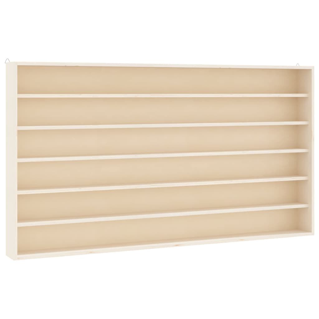 Vitrina de colecție din lemn cu 6 rafturi 80x8,5x55 cm