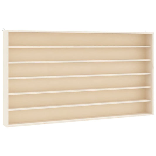 Vitrina de colecție din lemn cu 6 rafturi 80x8,5x55 cm
