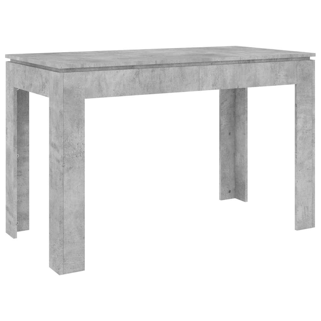 Masă de bucătărie, gri beton, 120x60x76 cm, lemn prelucrat