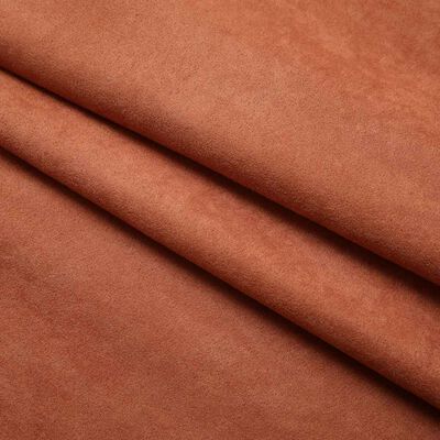 Draperii opace cu cârlige, 2 buc., ruginiu, 140 x 175 cm