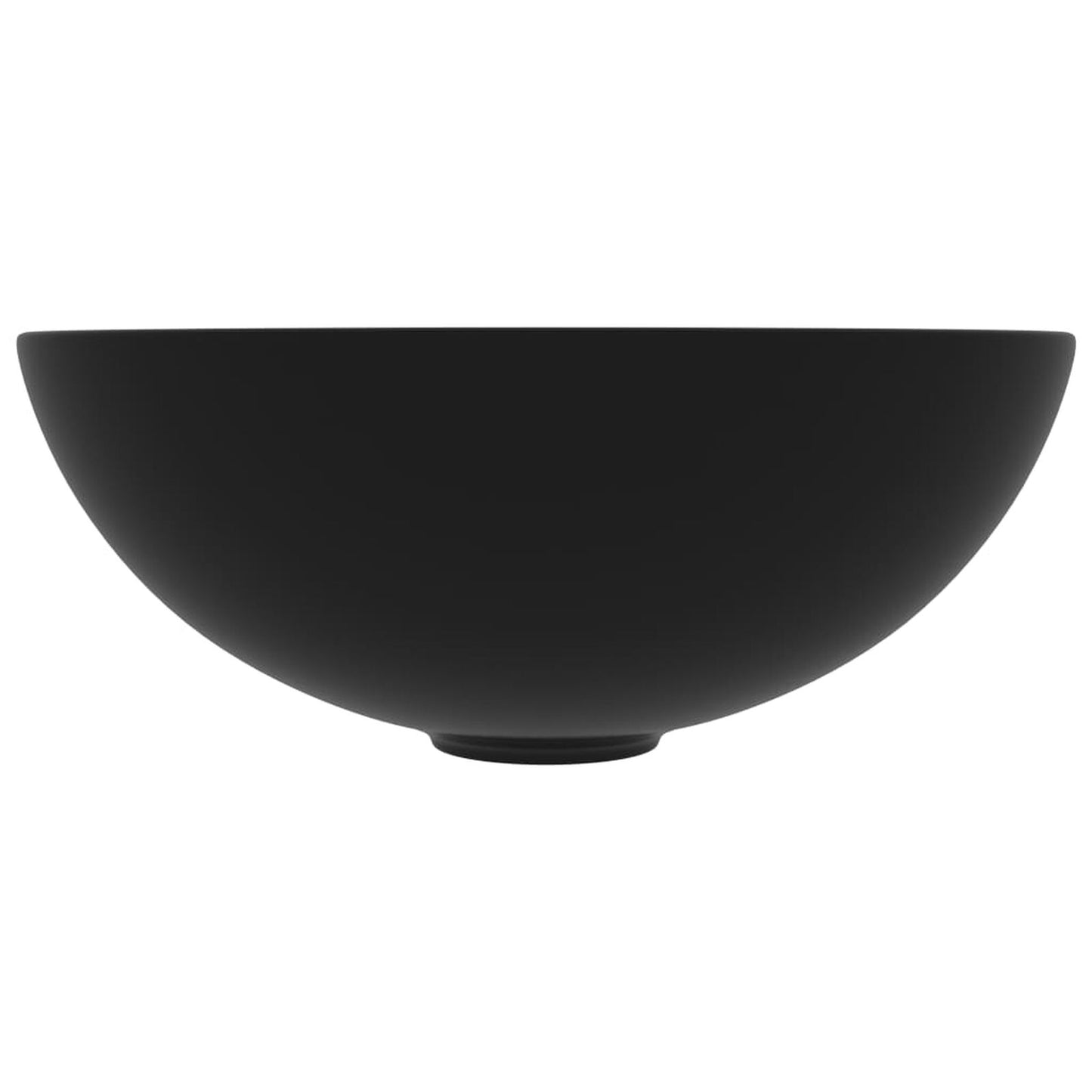 Chiuvetă pentru baie, negru mat, ceramică, rotund