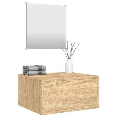 Set de mobilă pentru baie 2 piese Stejar artizanal Lemn prelucrat