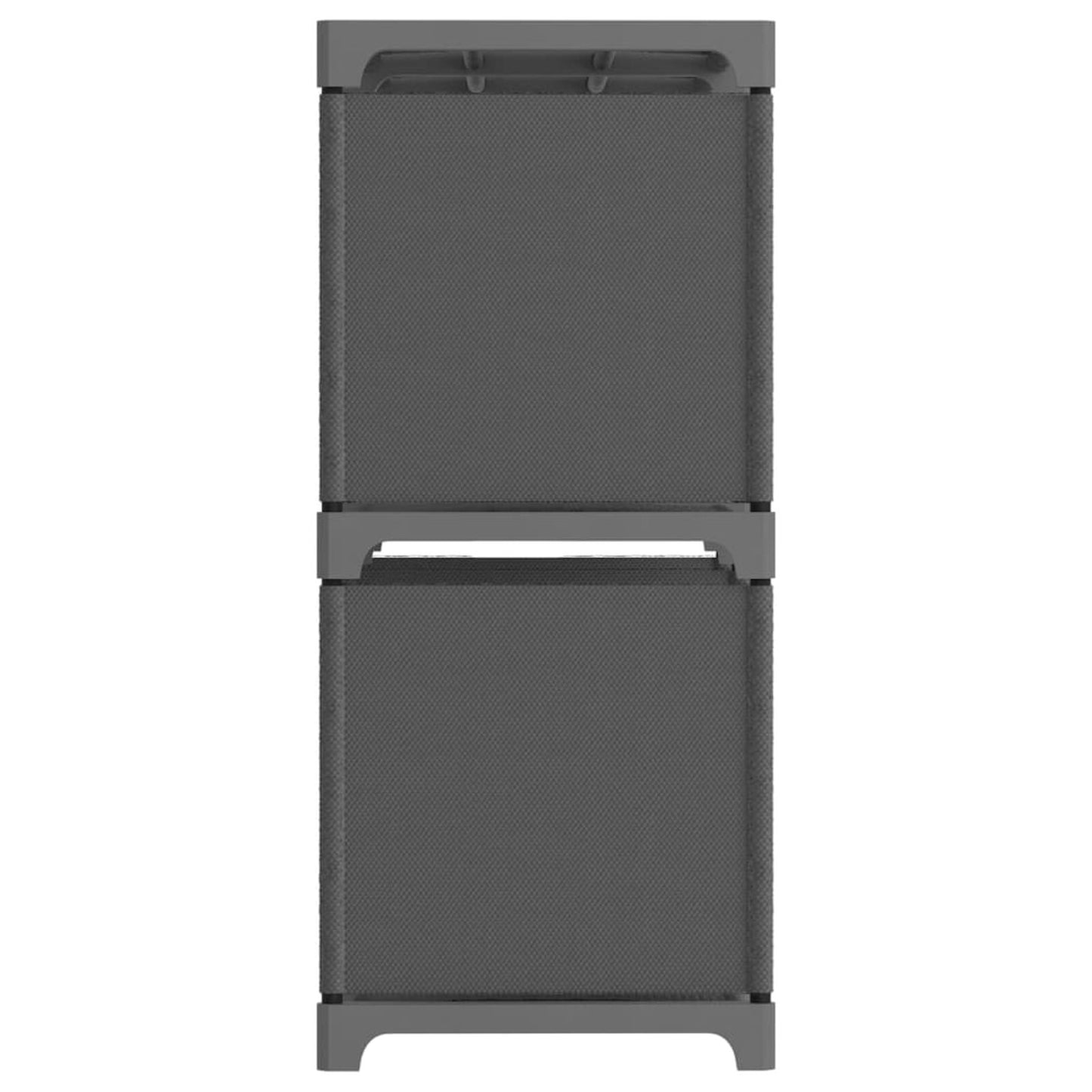 Raft expunere 6 cuburi gri 103x30x72,5 cm, material textil