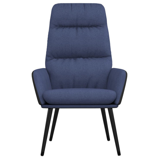 Scaun de relaxare, albastru, material textil