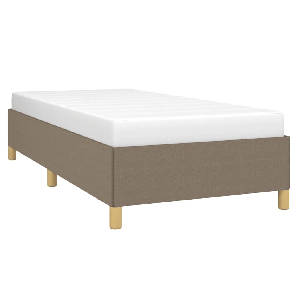 Cadru de pat fără saltea Taupe 90x200 cm țesătură