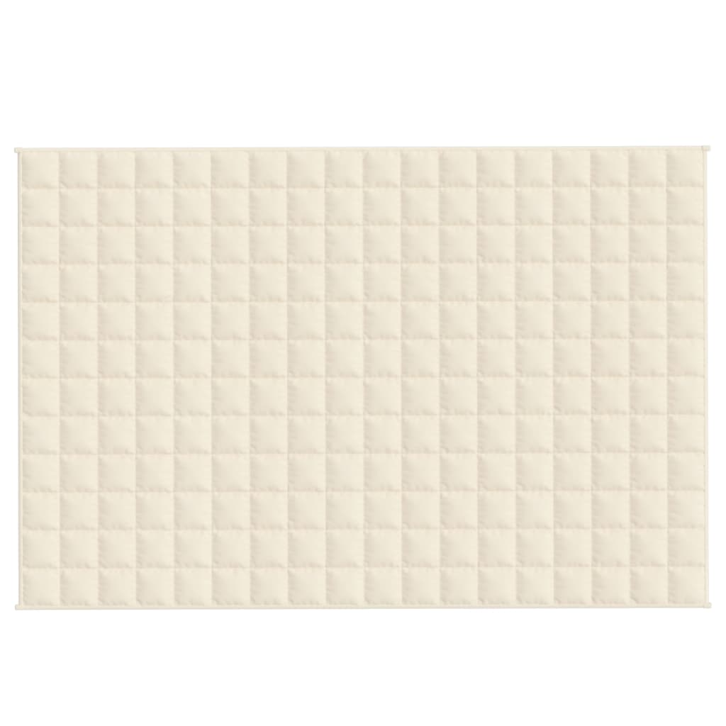 Pătură cu greutăți, crem deschis, 120x180 cm, 5 kg, textil