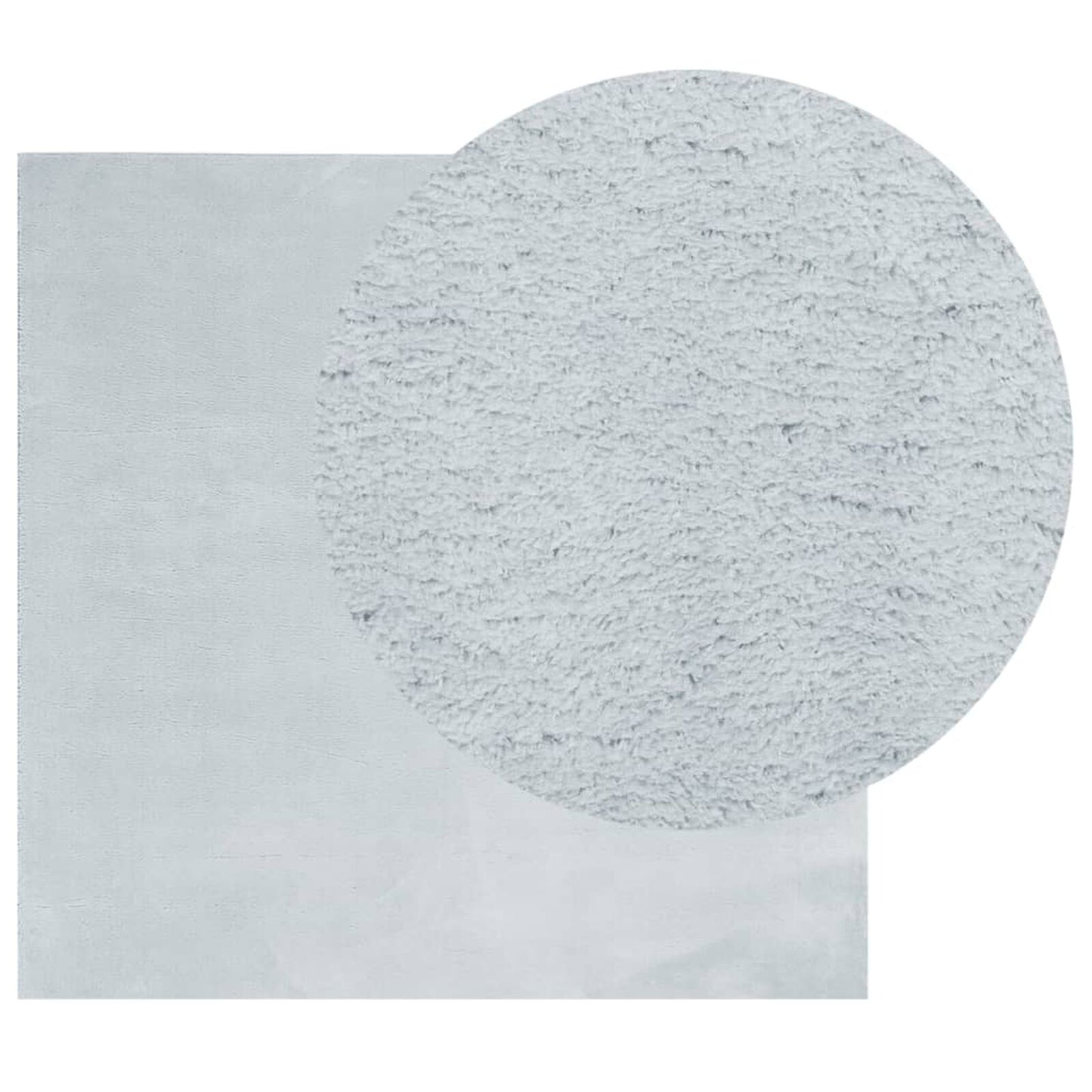 Covor HUARTE, fir scurt, moale și lavabil, albastru, 200x200 cm