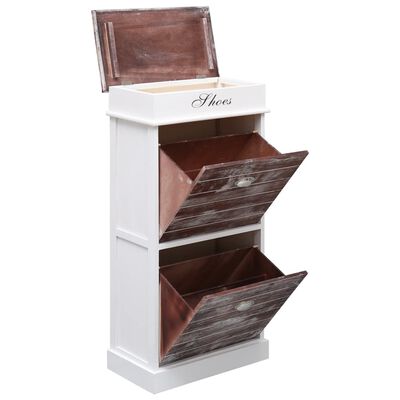 Pantofar, maro, 50 x 28 x 98 cm, lemn de paulownia