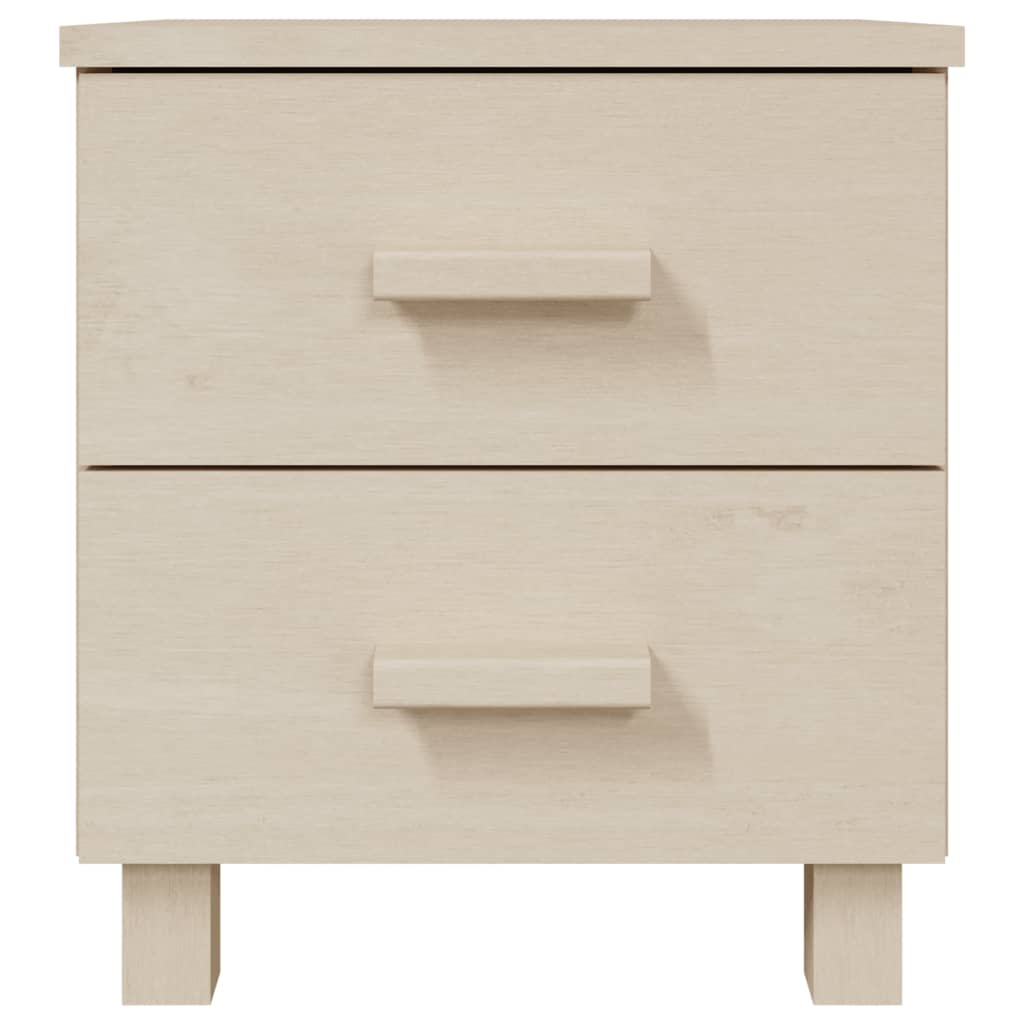 Noptiere HAMAR 2 buc, maro miere, 40x35x44,5 cm, lemn masiv pin