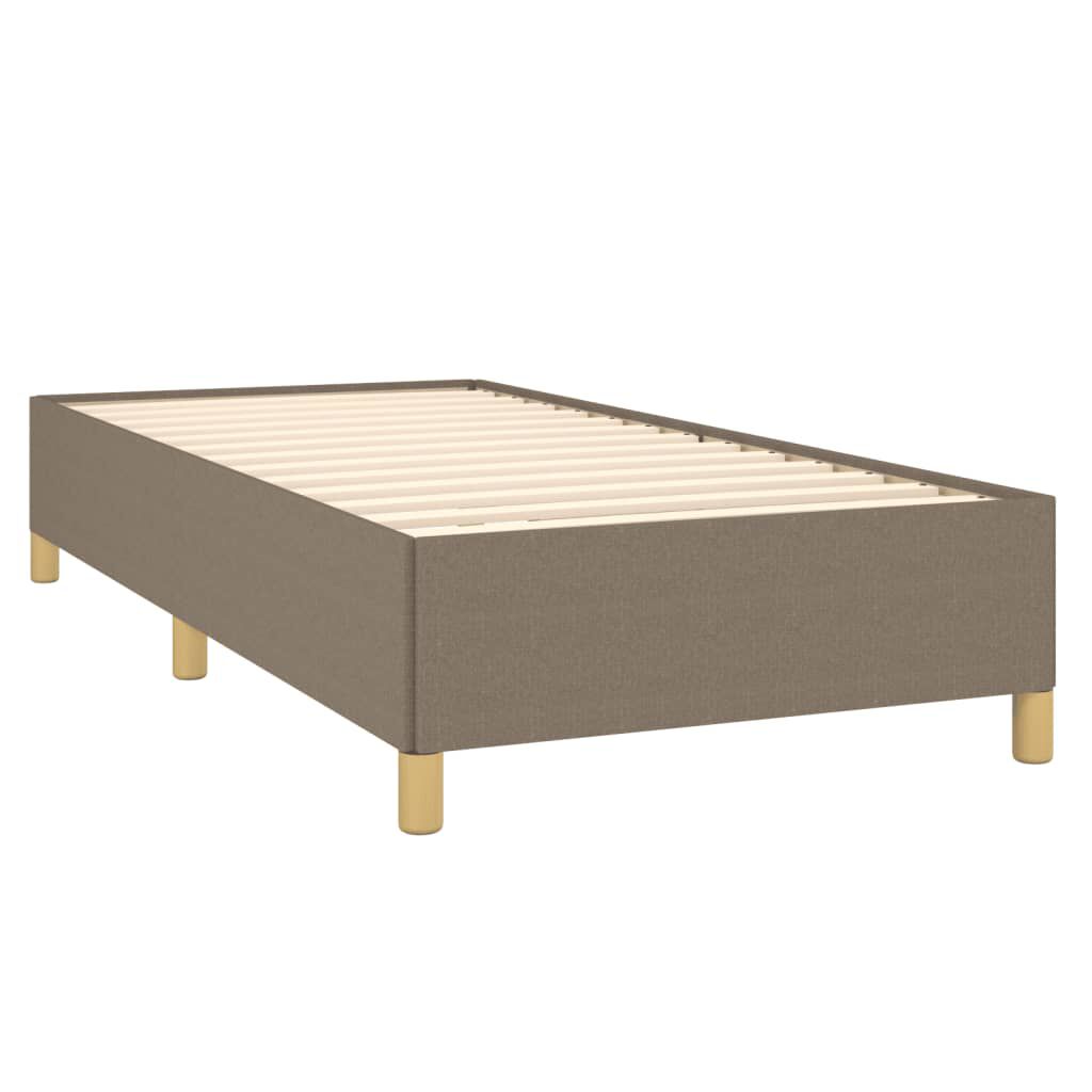 Cadru de pat fără saltea Taupe 90x200 cm țesătură