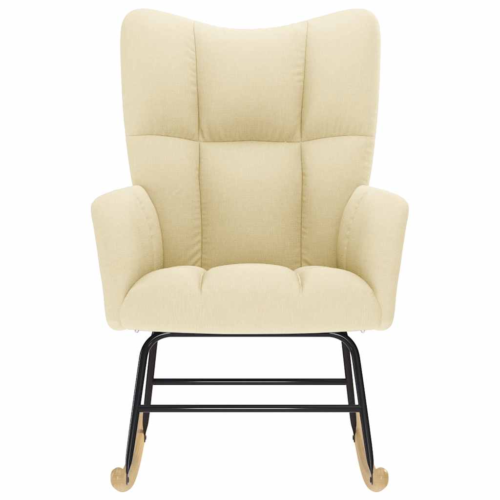 Scaun balansoar, crem, material textil