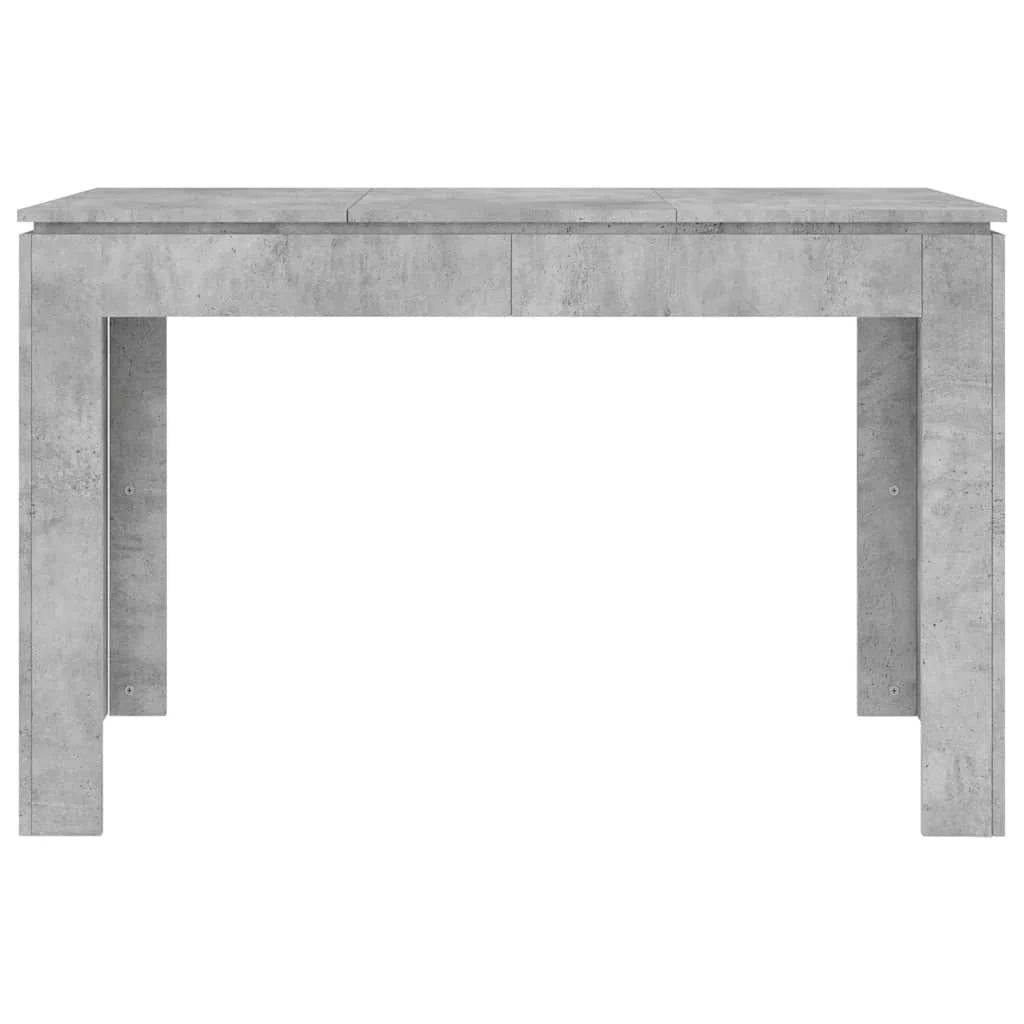Masă de bucătărie, gri beton, 120x60x76 cm, lemn prelucrat