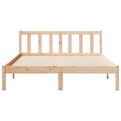 Cadru pat foarte lung fără saltea, 140x210 cm, lemn masiv pin