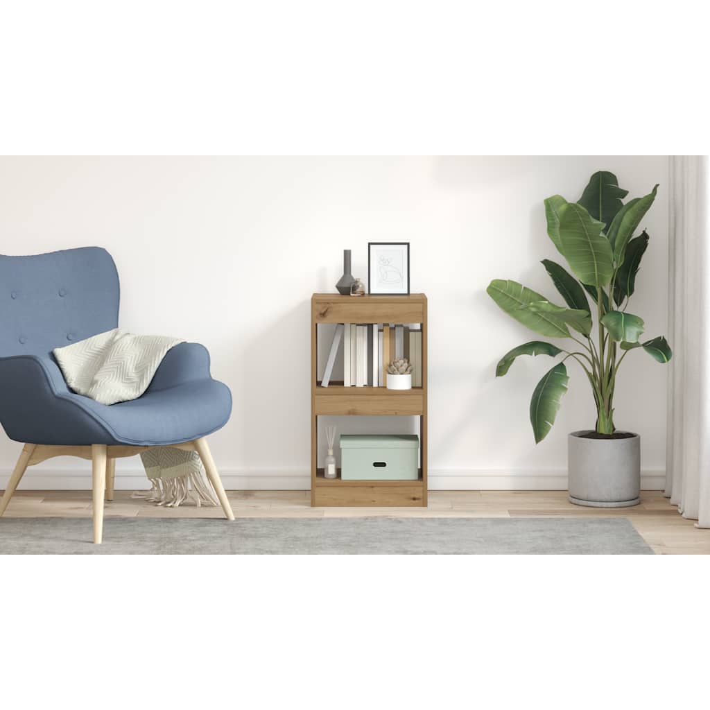 Bibliotecă/Separator de cameră stejar artizanal 40x30x72 cm