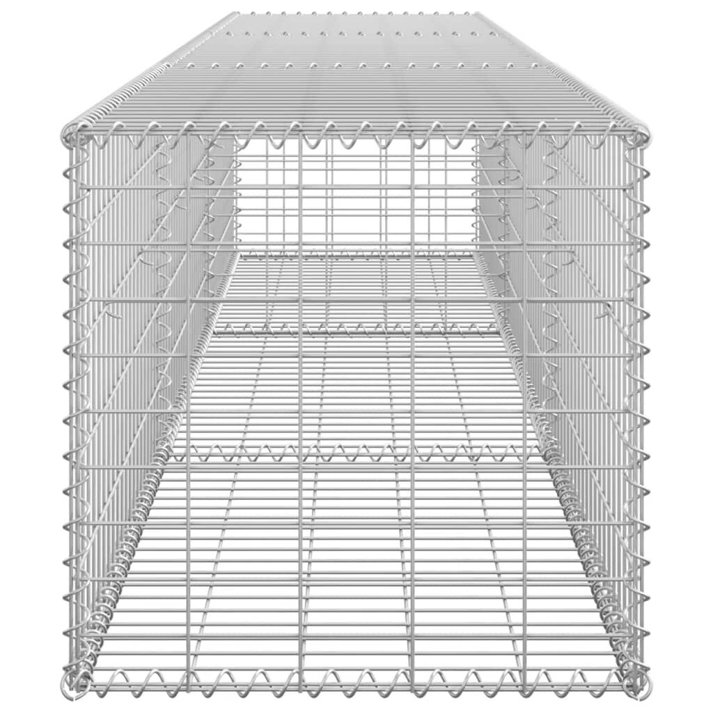 Perete gabion cu capace, 300 x 50 x 50 cm, oțel galvanizat