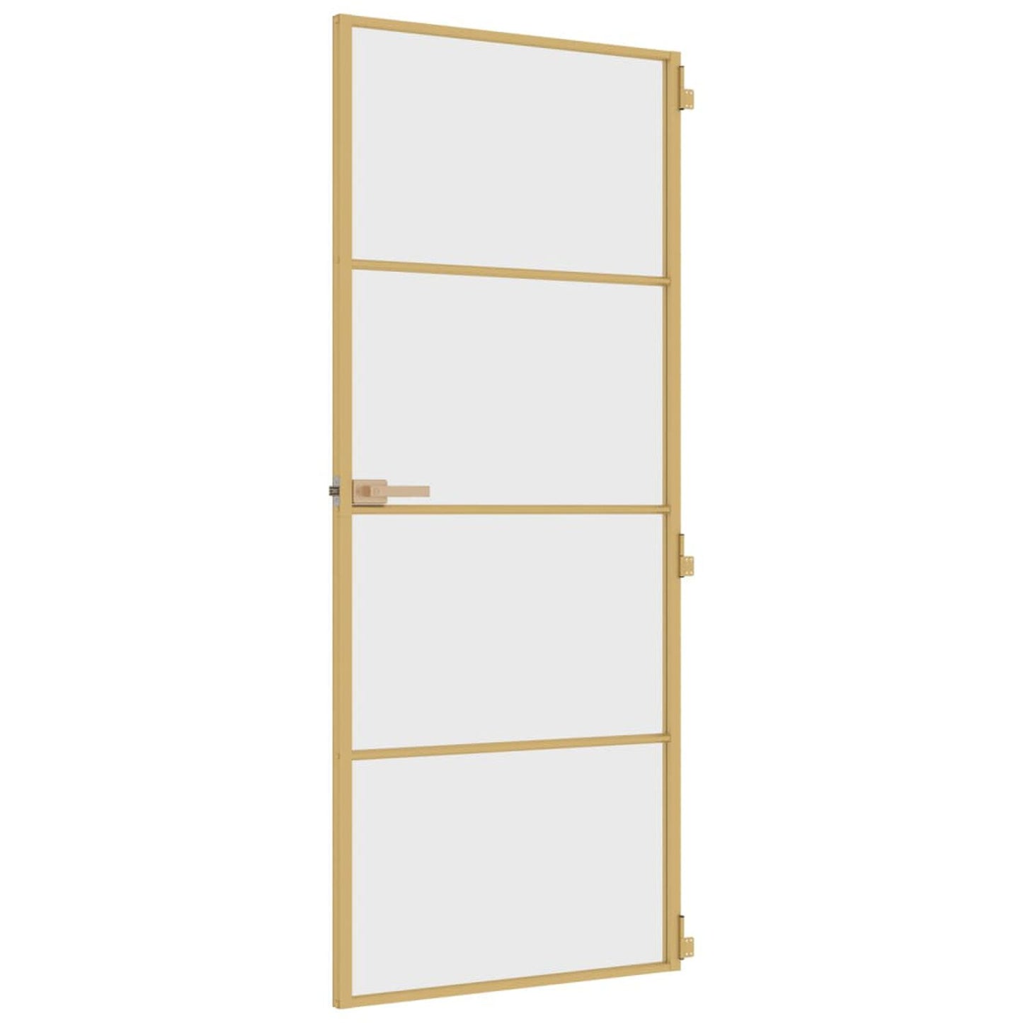 Ușă de interior Slim auriu 83x201,5cm sticlă temperată/aluminiu