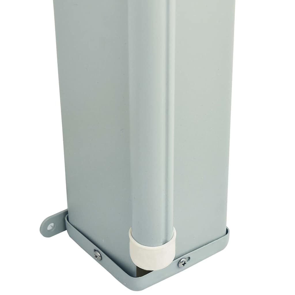 Copertină laterală retractabilă de terasă, gri, 200x600 cm