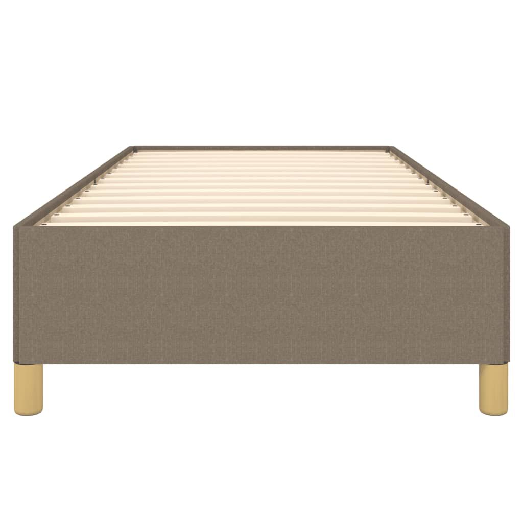 Cadru de pat fără saltea Taupe 90x200 cm țesătură