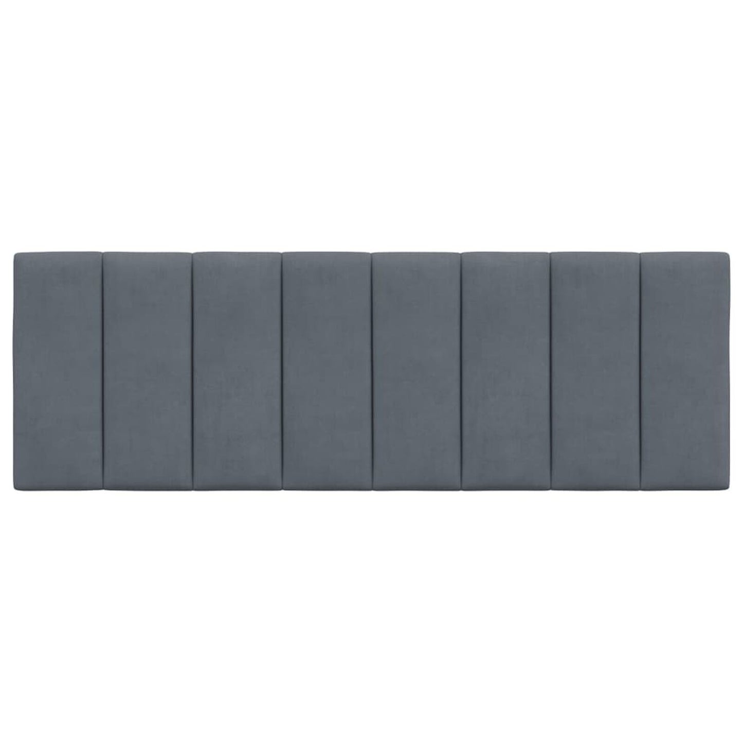 Pernă tăblie de pat, gri închis, 120 cm, catifea
