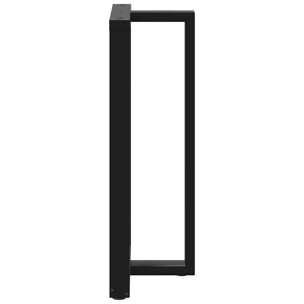Picioare pentru masă de bar în formă de T 2 buc Negru Oțel