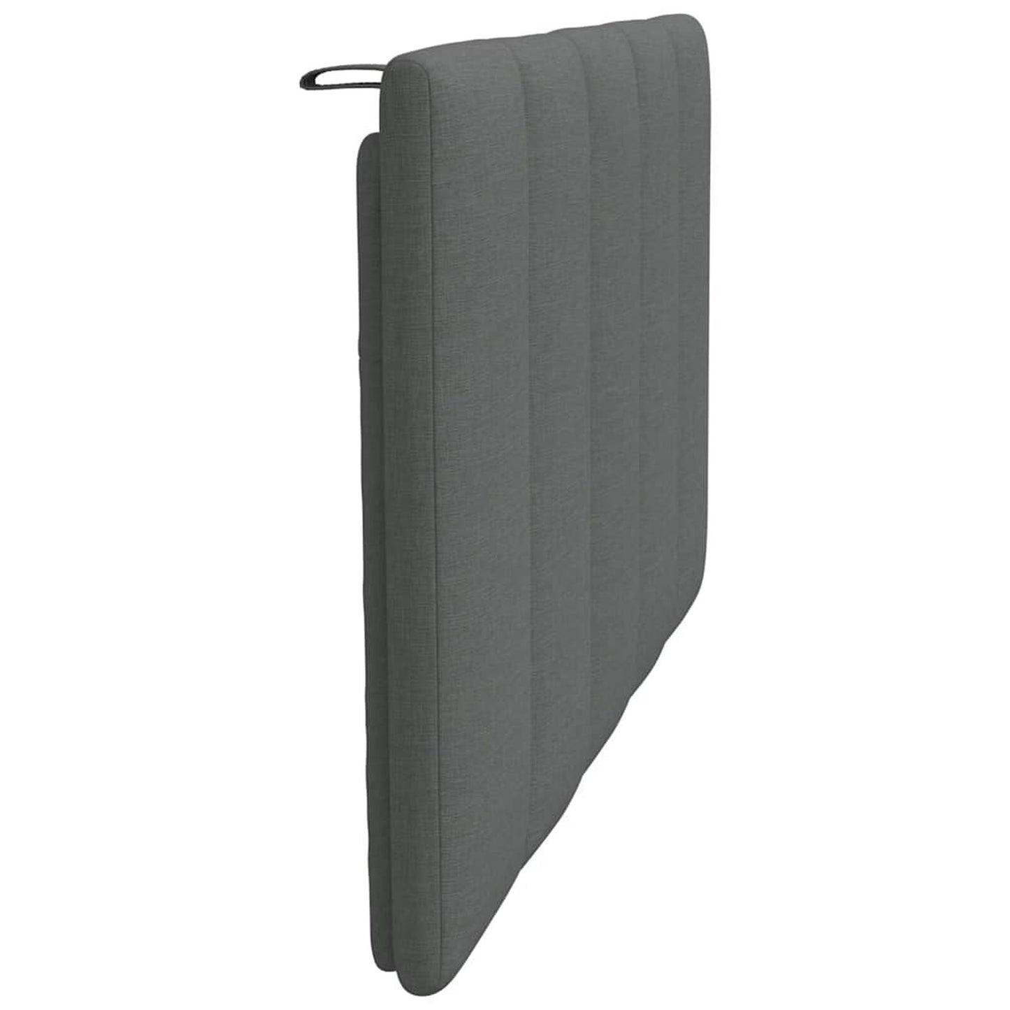 Pernă pentru tăblie de pat, gri închis, 80 cm, material textil