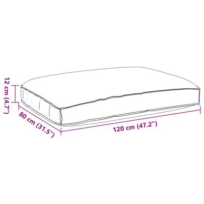 Căptușeala pentru scaun Model de frunze 120x80x12 cm
