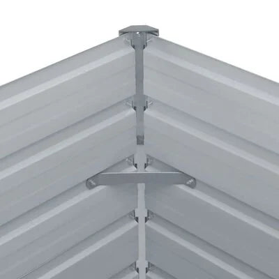 Pat înalt straturi, 160x80x77, oțel galvanizat, gri
