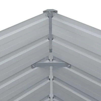 Pat înalt straturi, 100x100x77, oțel galvanizat, gri
