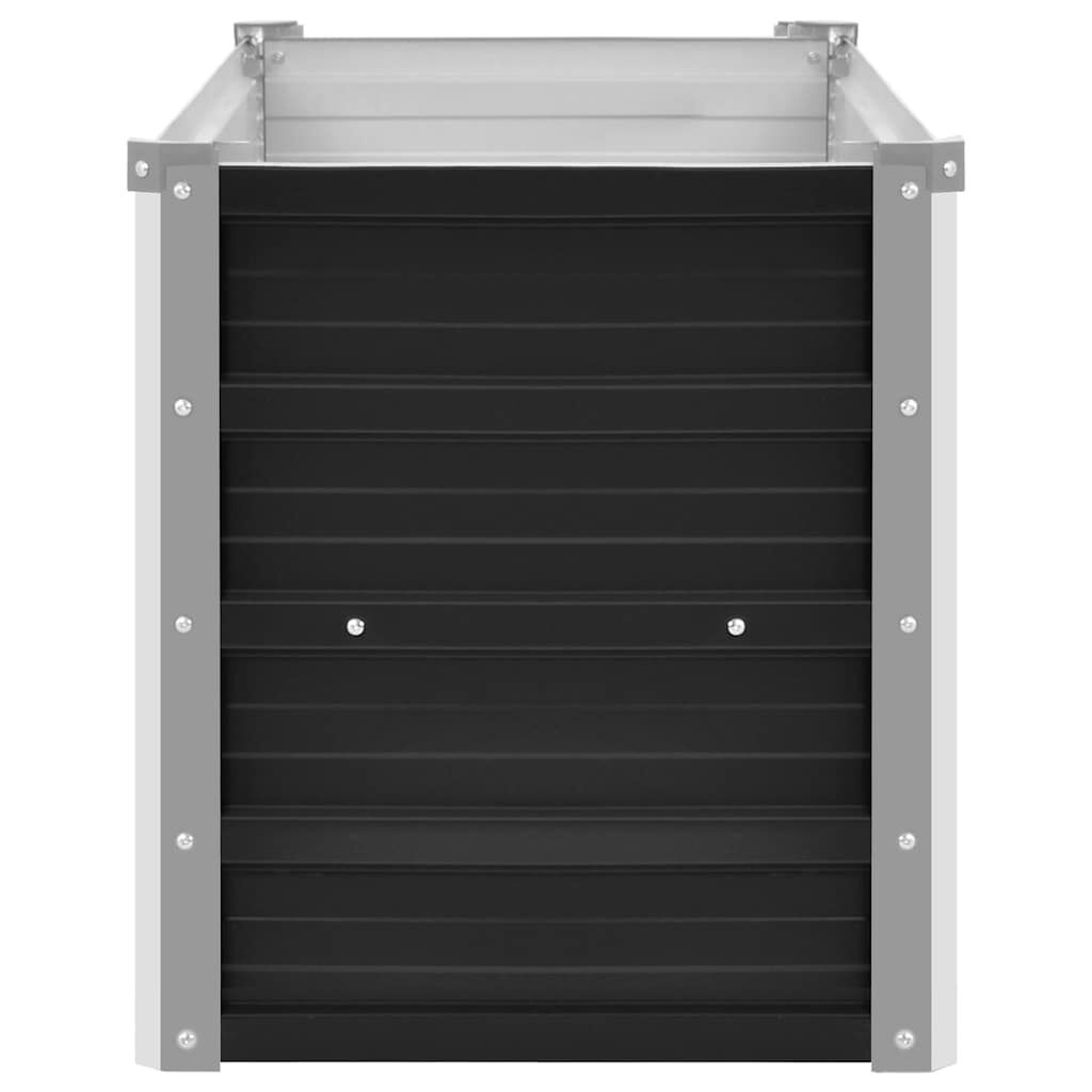 Strat înălțat de grădină antracit 100x40x45 cm oțel galvanizat