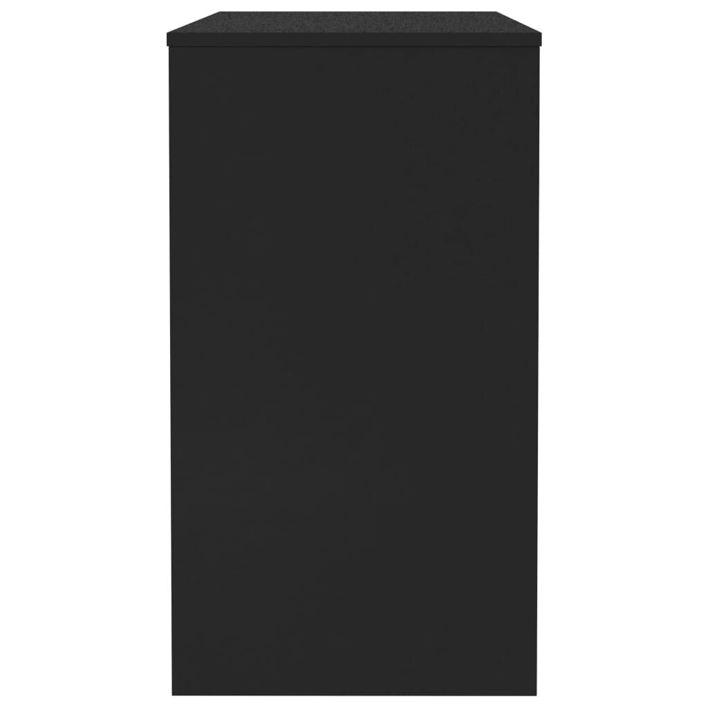 Birou, negru, 90x40x72 cm, lemn prelucrat