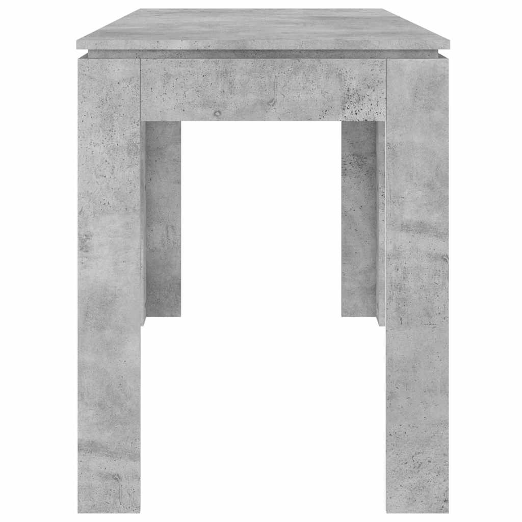 Masă de bucătărie, gri beton, 120x60x76 cm, lemn prelucrat