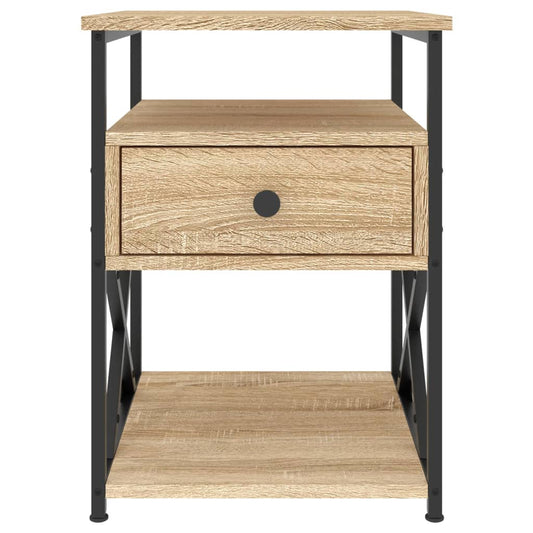 Noptieră, stejar sonoma, 40x42x55 cm, lemn prelucrat