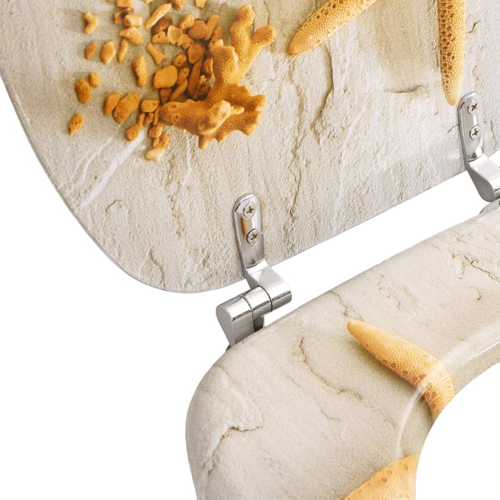 Capac WC, MDF, model stea de mare