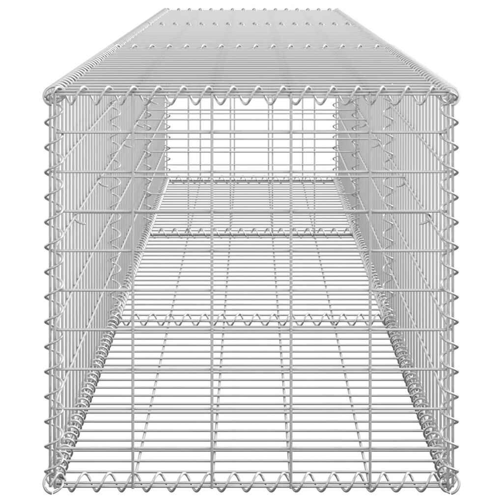 Perete gabion cu capace, 300 x 50 x 50 cm, oțel galvanizat