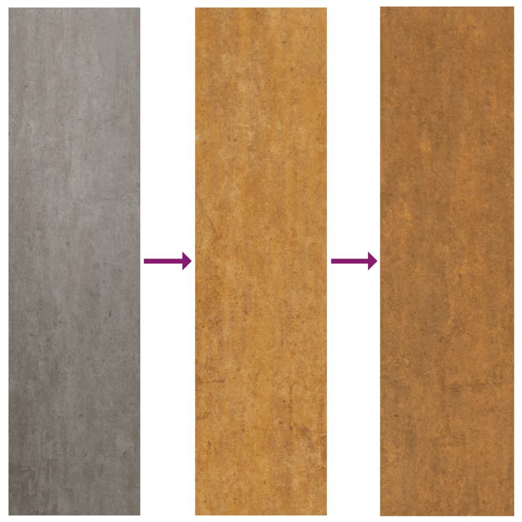 Strat înălțat de grădină, 290x100x69 cm, oțel corten