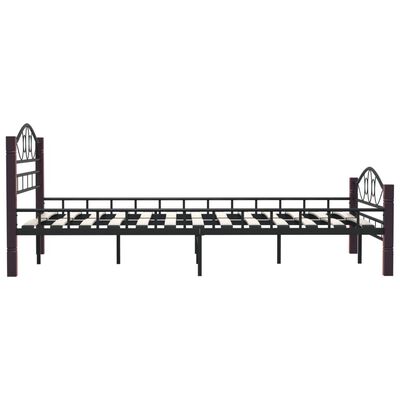 Cadru de pat, negru, 120 x 200 cm, metal