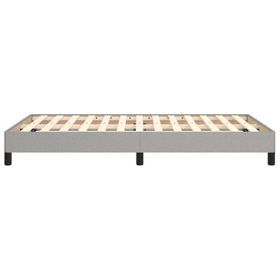 Cadru de pat fără saltea, gri deschis, 120x200 cm, textil