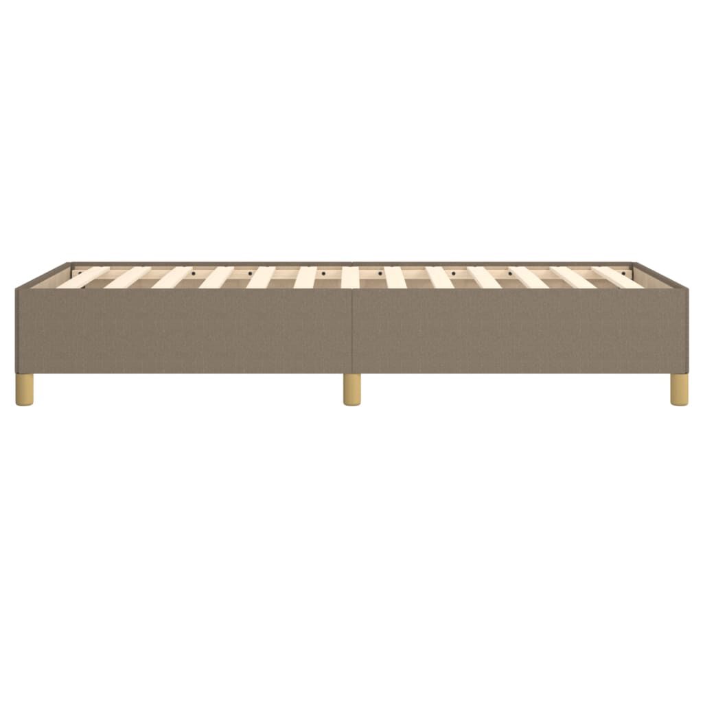 Cadru de pat fără saltea Taupe 90x200 cm țesătură