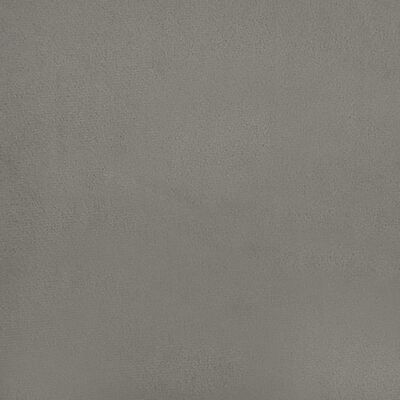 Saltea de pat cu arcuri, gri deschis, 140x200x20 cm, catifea