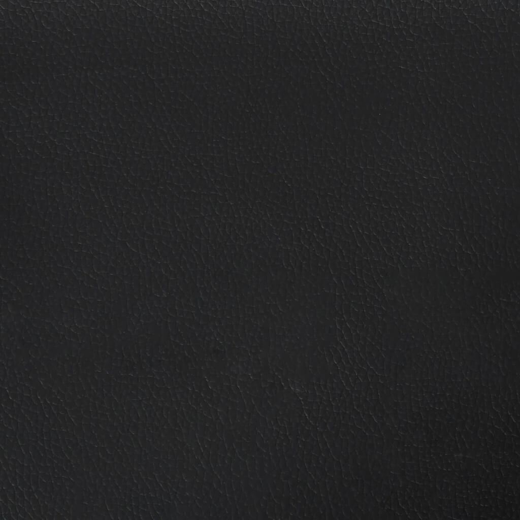 Saltea de pat cu arcuri, negru, 180x200x20 cm, piele ecologică