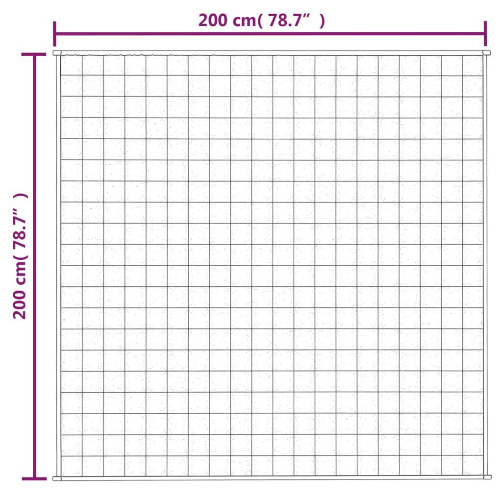 Pătură antistres, gri, 200x200 cm, 9 kg, material textil
