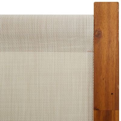 Paravan de cameră cu 5 panouri, gri deschis, 350x180 cm