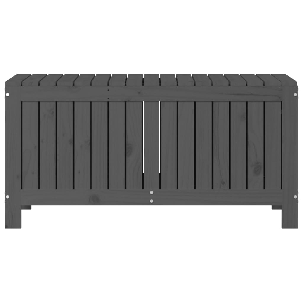 Cutie de depozitare grădină, gri, 108x42,5x54 cm lemn masiv pin