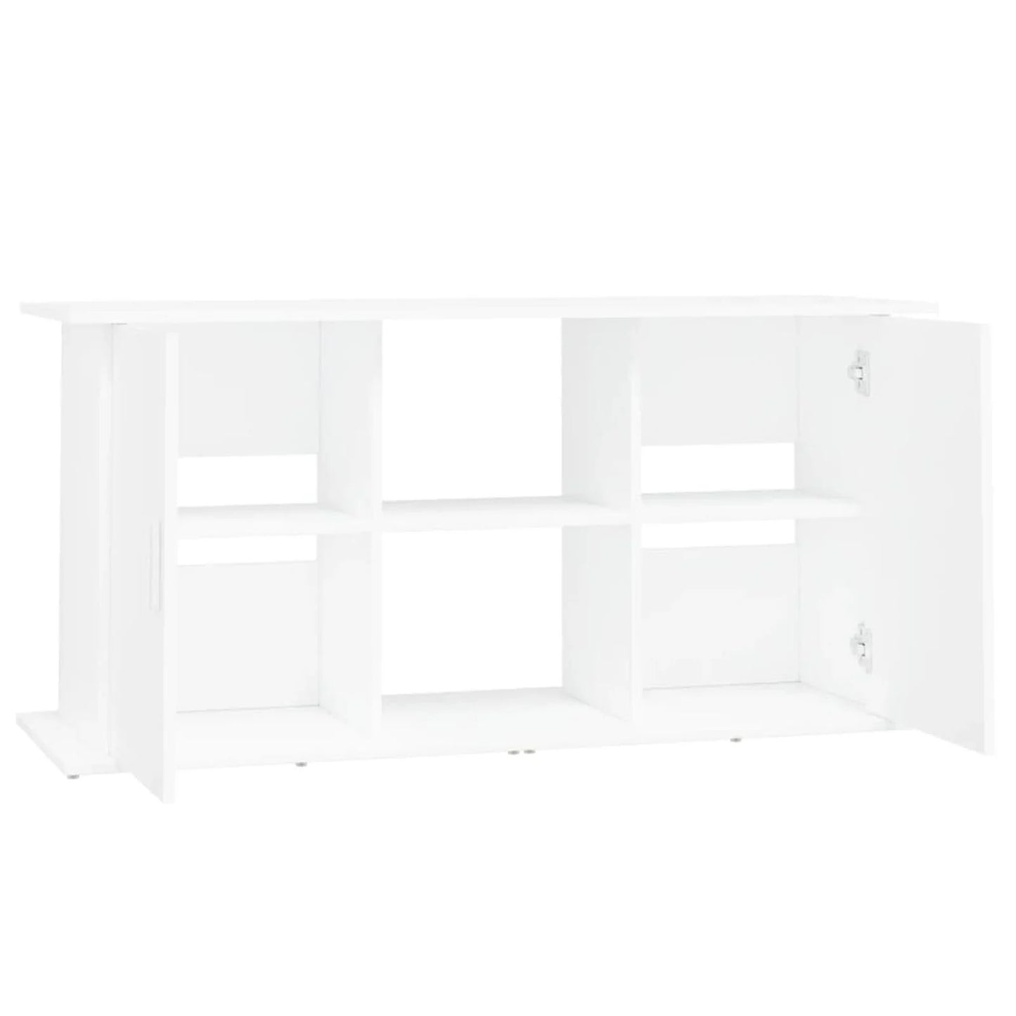 Suport pentru acvariu, alb, 121x41x58 cm, lemn prelucrat