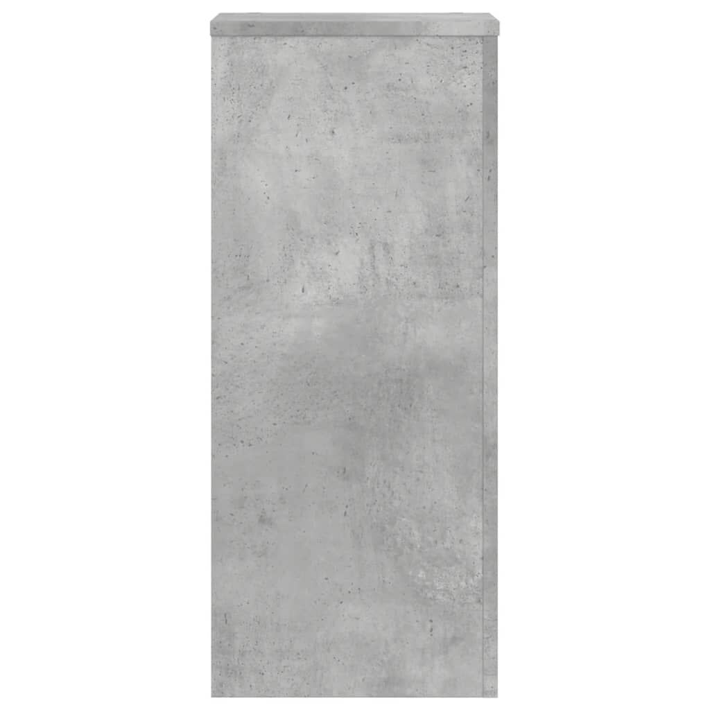 Suport de plante, 2 buc., gri beton, 30x30x70 cm lemn prelucrat