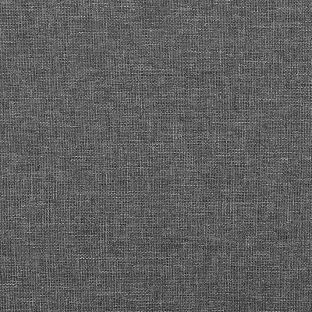 Tăblii de pat, 2 buc., gri închis, 80x5x78/88 cm, material textil