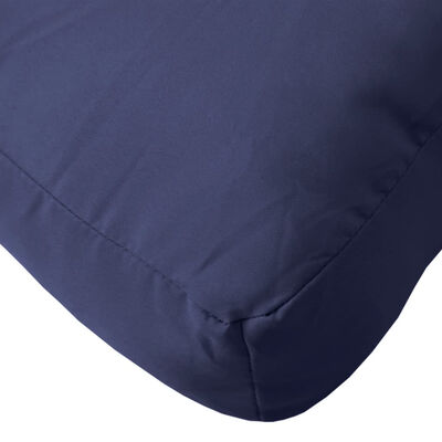Perne canapea din paleți, 2 buc., bleumarin, textil Oxford