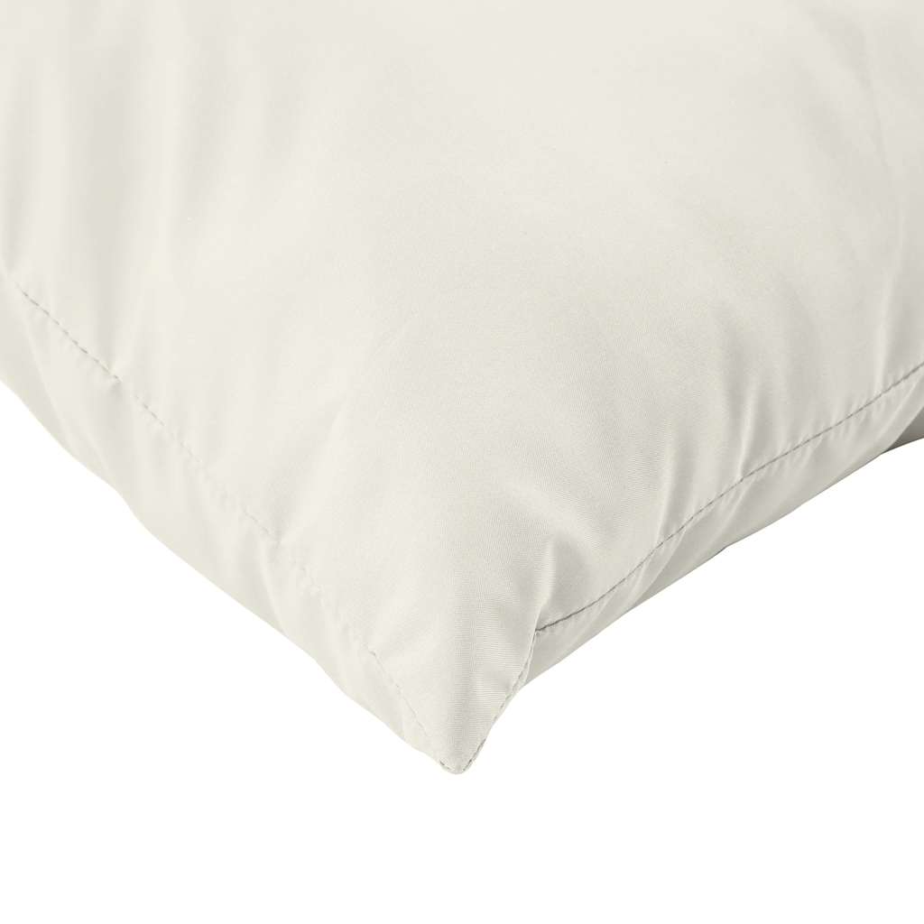 Perne de paleți, 3 buc., melanj crem, material textil