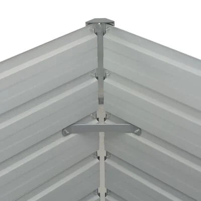 Strat înălțat de grădină antracit 160x80x77 cm oțel galvanizat
